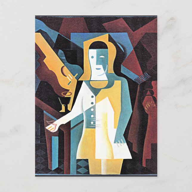 Gris - Pierrot, Postcard (Front)