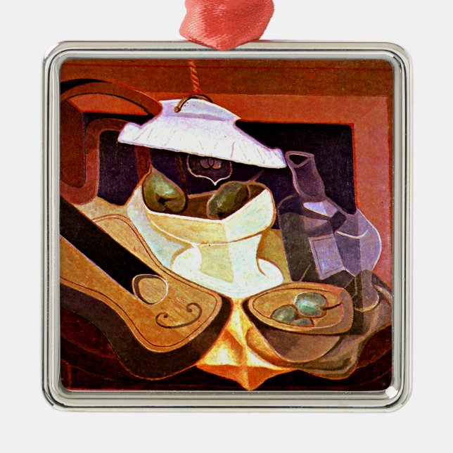 Gris — The Electric Light, famous painting Metal Ornament (Front)