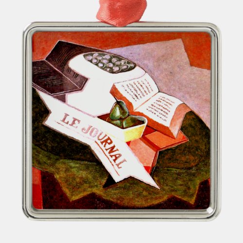 Gris _ The Green Cloth famous painting Metal Ornament