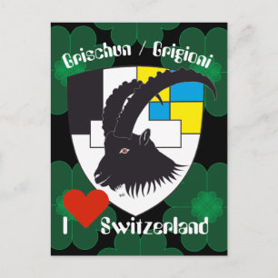Grischun Switzerland Suisse postcard