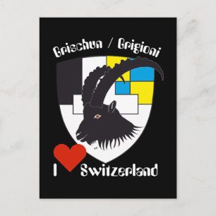 Grischun Switzerland Suisse postcard