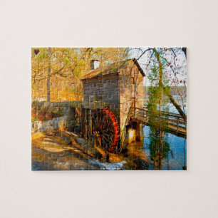 Grist Mill Georgia. Jigsaw Puzzle