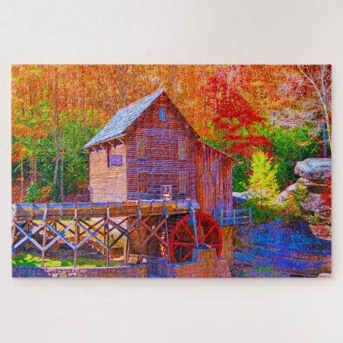 Grist Mill Glade Creek West Virginia Jigsaw Puzzle