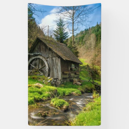 Grist Mill in the Black Forest Banner
