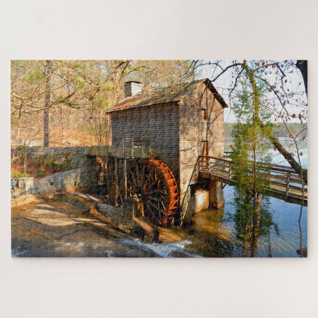 Grist Mill Stone Mountain, Georgia Jigsaw Puzzle (Horizontal)