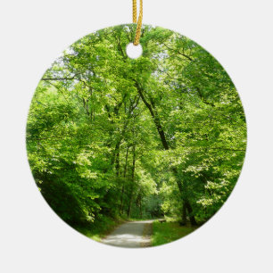 Grist Mill Trail I Ceramic Ornament