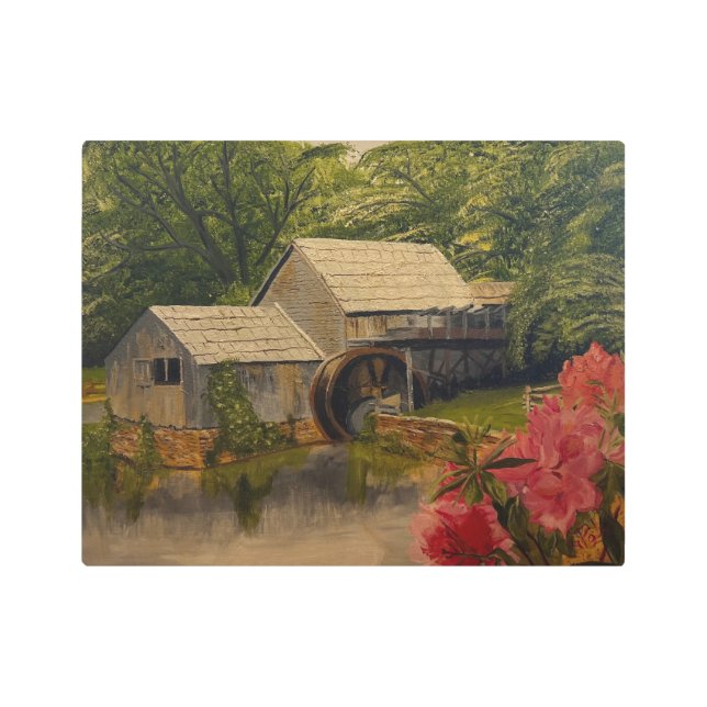 Gristmill, by Gary Poling Metal Print (Front)