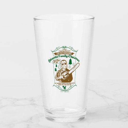 Griswold Family Christmas Chainsaw Graphic Glass