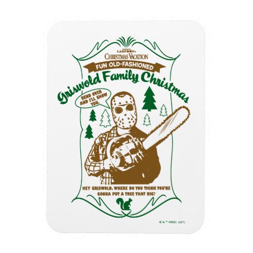 Griswold Family Christmas Chainsaw Graphic Magnet