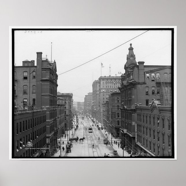 Griswold Street , Detroit Michigan circa 1906 Poster (Front)