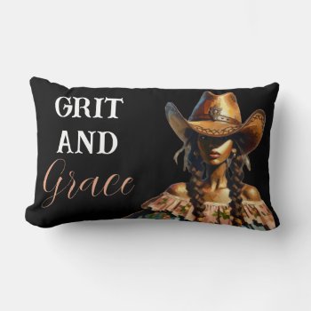 Grit And Grace Pillow by Godsblossom at Zazzle