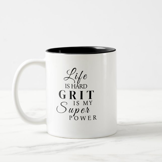 GRIT Empowering Motivational Mug (Left)