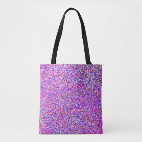 Grit Glitter Fashion Multicolor Painting Tote Bag