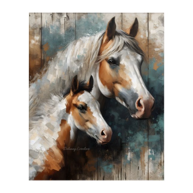Grit & Grace acrylic print by Delaney Everlove  (Front)