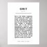 GRIT Poster - A Manifesto for Resilient Living