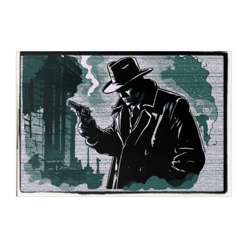 Gritty City Urban Detective 1940s Vintage Style Acrylic Print
