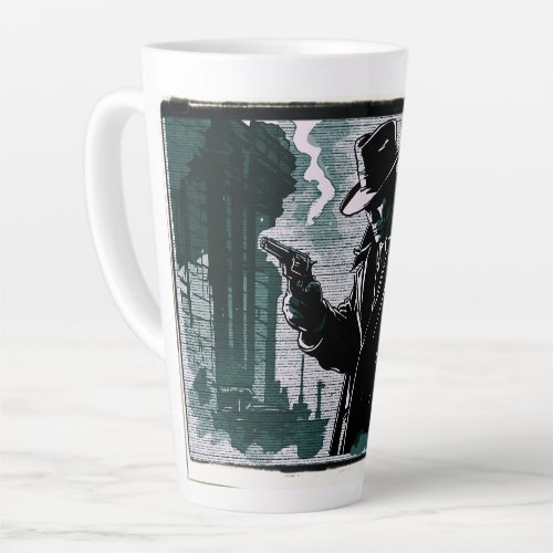 Gritty City Urban Detective 1940s Vintage Style Latte Mug