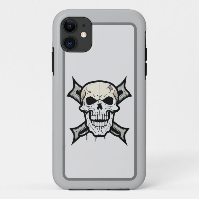 "Gritty Graphics: Bold Skull Design" Case-Mate iPhone Case (Back)