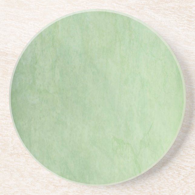 Gritty Green Sandstone Coaster (Front)