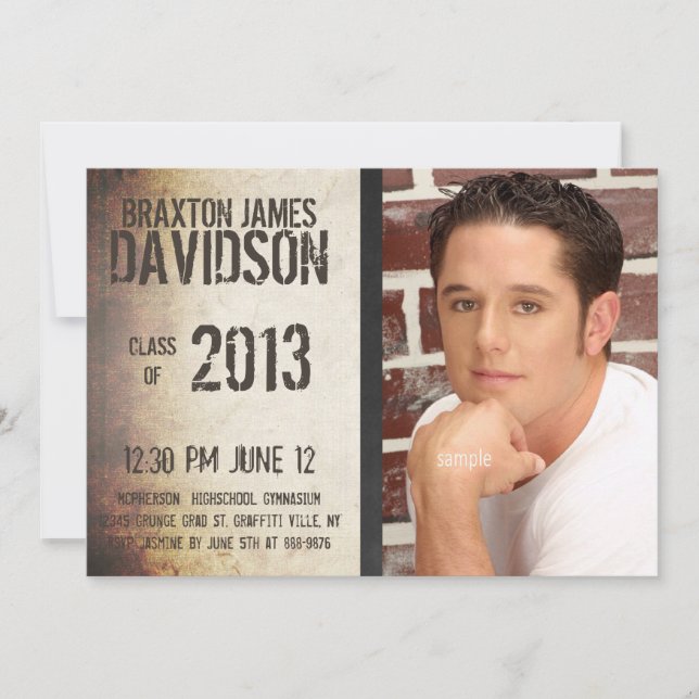 Gritty Grunge Grafitti Style Photo Grad (Front)