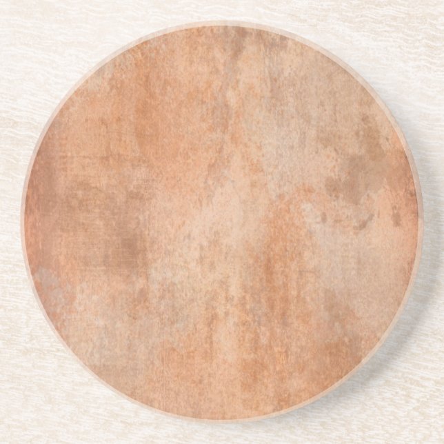 Gritty Orange Sandstone Coaster (Front)