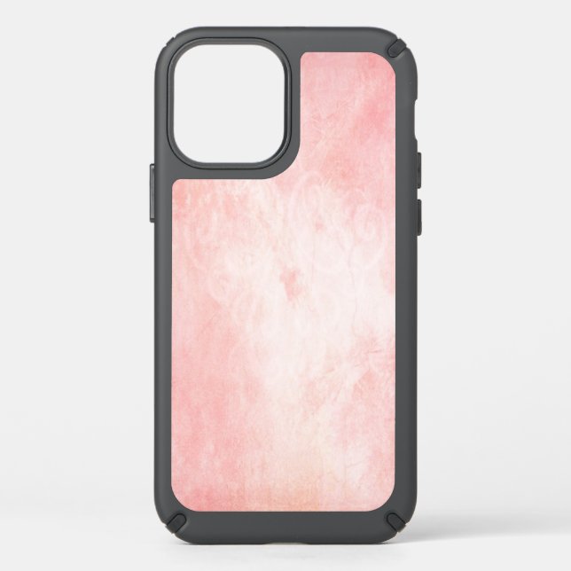 Gritty Pastel Pink Watercolor Speck iPhone Case (Front)