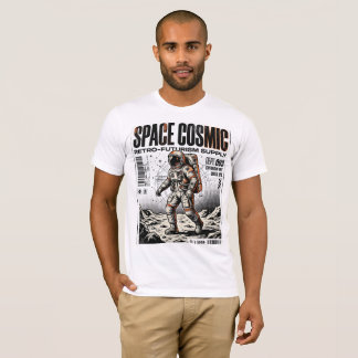 Gritty Retro Astronaut Streetwear Poster - Space C T-Shirt
