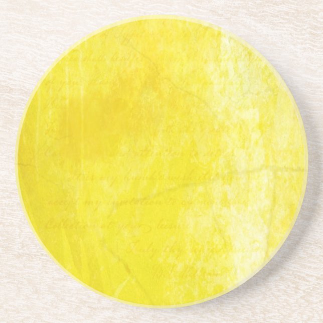 Gritty Yellow Sandstone Coaster (Front)