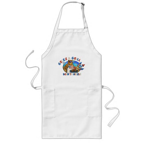 Grizz &amp; Grill: Born to Sizzle The Beer, The Burger Long Apron
