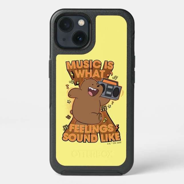 Grizz - Music is What Feelings Sound Like Otterbox iPhone Case (Back)