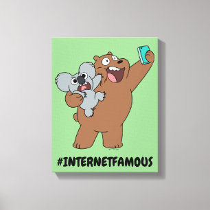Grizz & Nom Nom - #InternetFamous Canvas Print