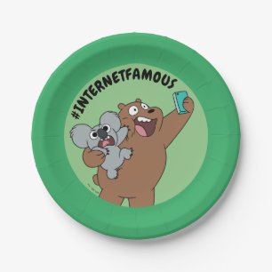 Grizz & Nom Nom - #InternetFamous Paper Plates