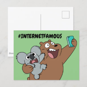 Grizz & Nom Nom - #InternetFamous Postcard