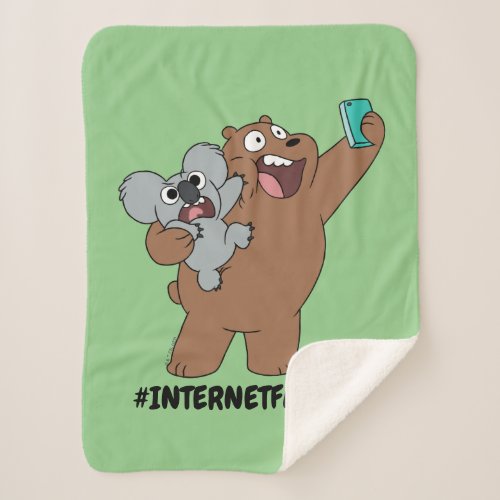 Grizz  Nom Nom _ InternetFamous Sherpa Blanket