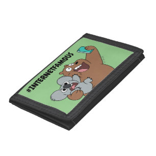 Grizz & Nom Nom - #InternetFamous Trifold Wallet