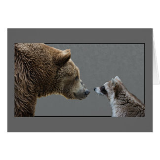 Grizzle Bear Meets Raccoon Cards