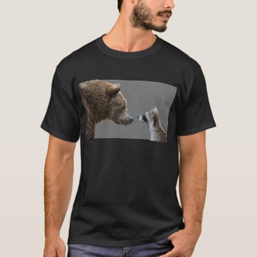 Grizzle Bear Meets Raccoon T_Shirt