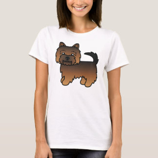 Grizzle Norwich Terrier Cute Cartoon Dog T-Shirt