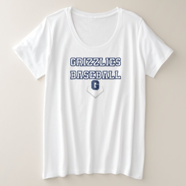 Grizzlies Baseball Tee (Design Front)