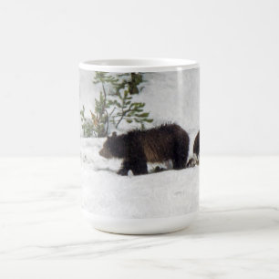 Grizzlies in the Snow Coffee Mug