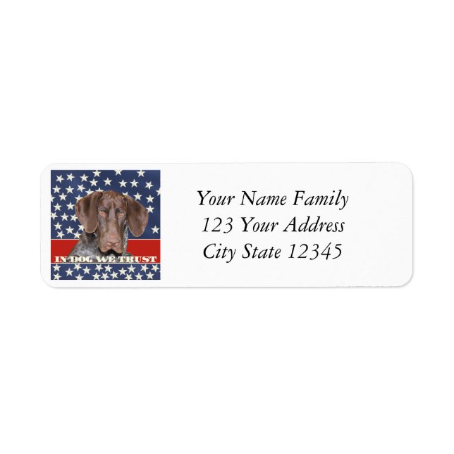 Grizzly4President, In Dog We Trust Label (Front)