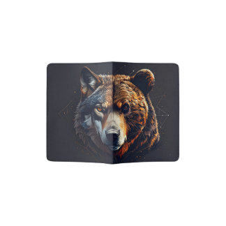 Grizzly and Wolf Passport Holder