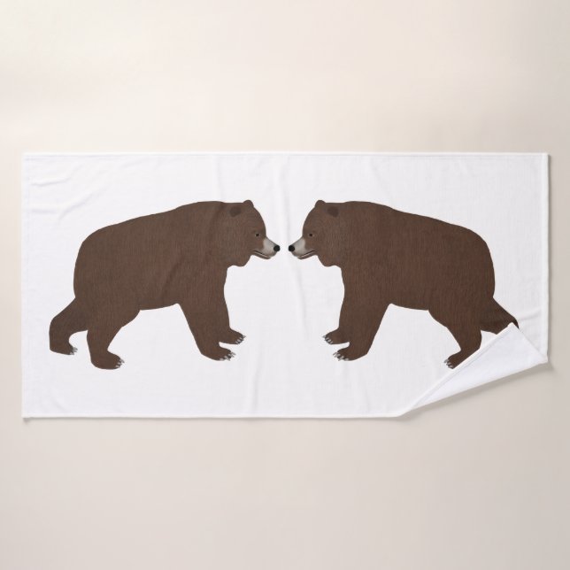 Grizzly Bath Towel (Bath Towel)