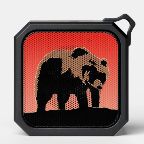 Grizzly Bear at Sunset  _ Original Wildlife Art Bluetooth Speaker