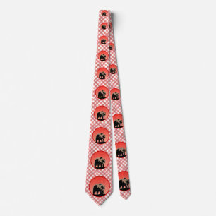 Grizzly Bear at Sunset - Original Wildlife Art Neck Tie