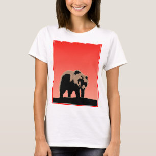 Grizzly Bear at Sunset - Original Wildlife Art T-Shirt