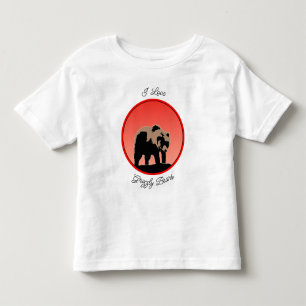 Grizzly Bear at Sunset - Original Wildlife Art To Toddler T-shirt