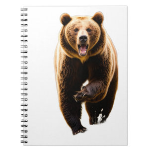 Grizzly bear attack a men in the back 8k on his ba notebook