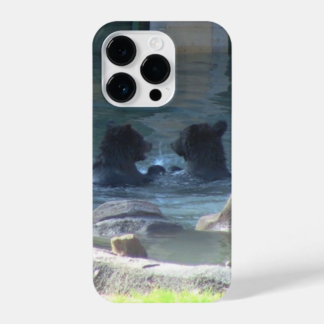 Grizzly Bear Couple iPhone Case (Back)