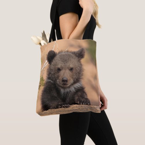 Grizzly Bear Cub Tote Bag